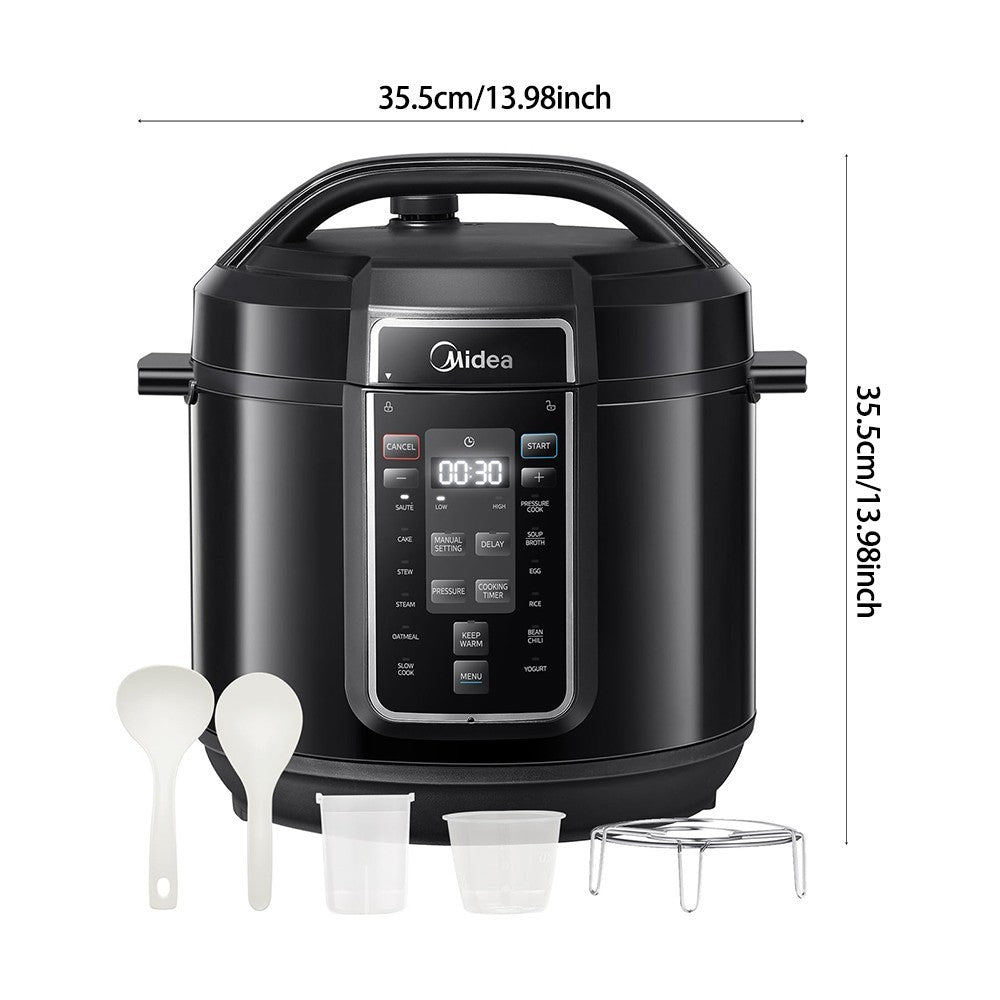 Midea Pressure Cooker Midea Pressure Cooker with 12 Presets and 7.6L Multi Cooke