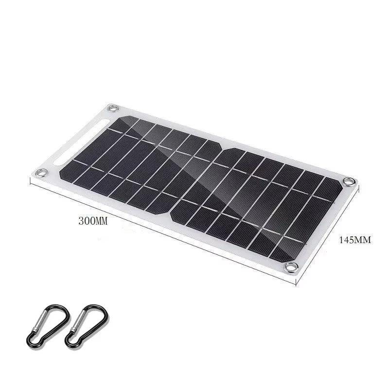 Solar Panel 5V USB Type-C Charge Portable Flexible Kit Lightweigh Mini System for Phones Car Camping Hiking Power Banks IP65