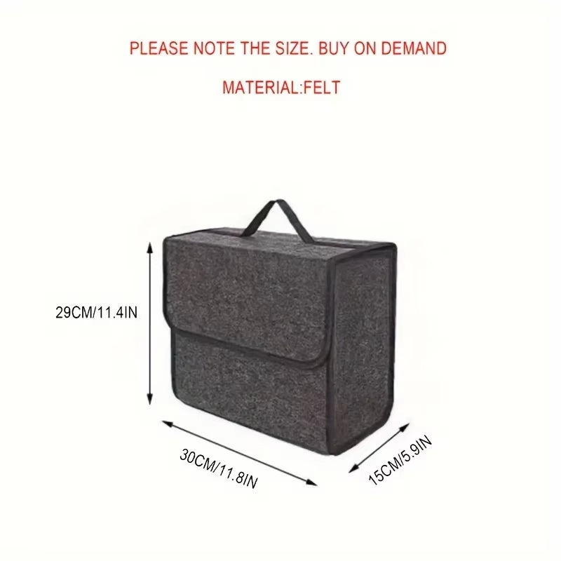 Car Storage Box Felt Small Trunk Storage Portable Car Foldable Storage Box
