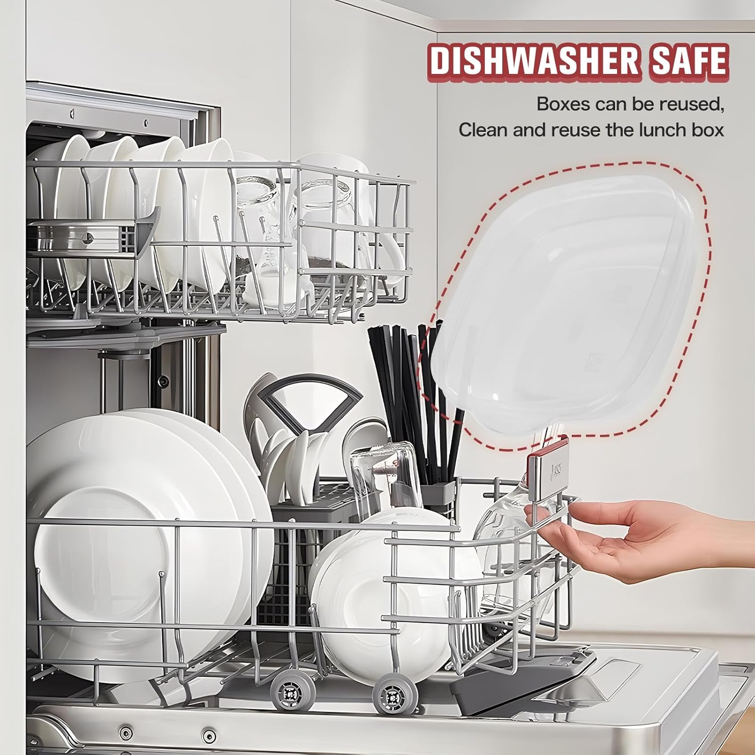 Rainberg 50 PCS Food Storage Set, Food Storage Containers, Cereal Storage Contai