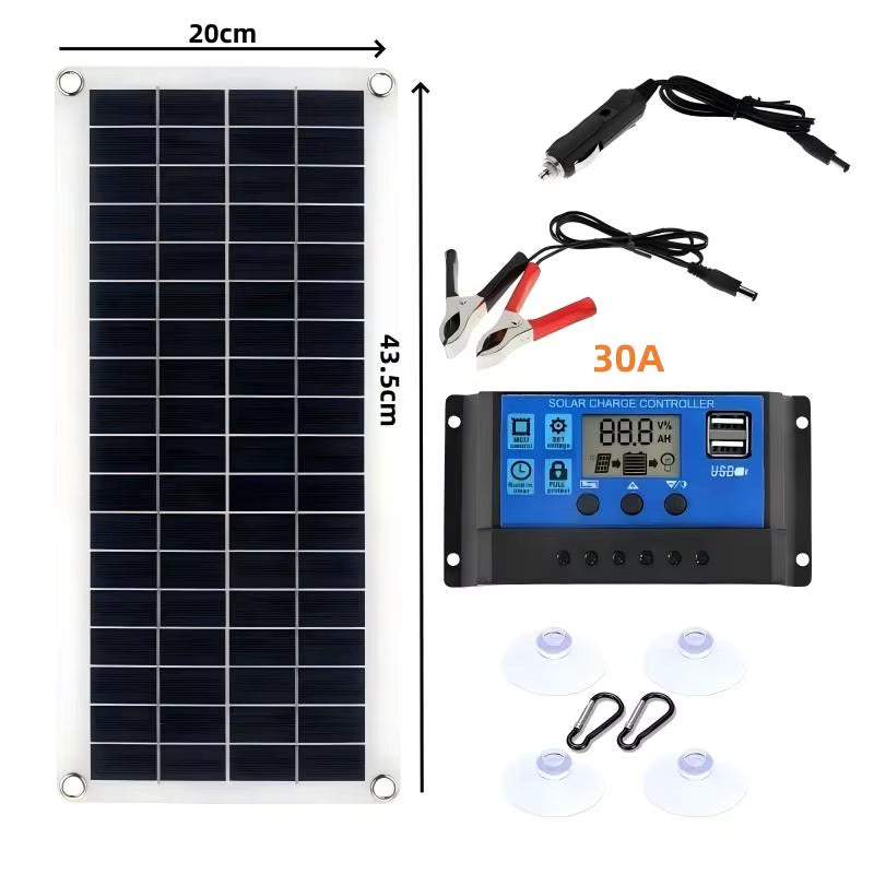 Solar Panel 5V USB Type-C Charge Portable Flexible Kit Lightweigh Mini System for Phones Car Camping Hiking Power Banks IP65