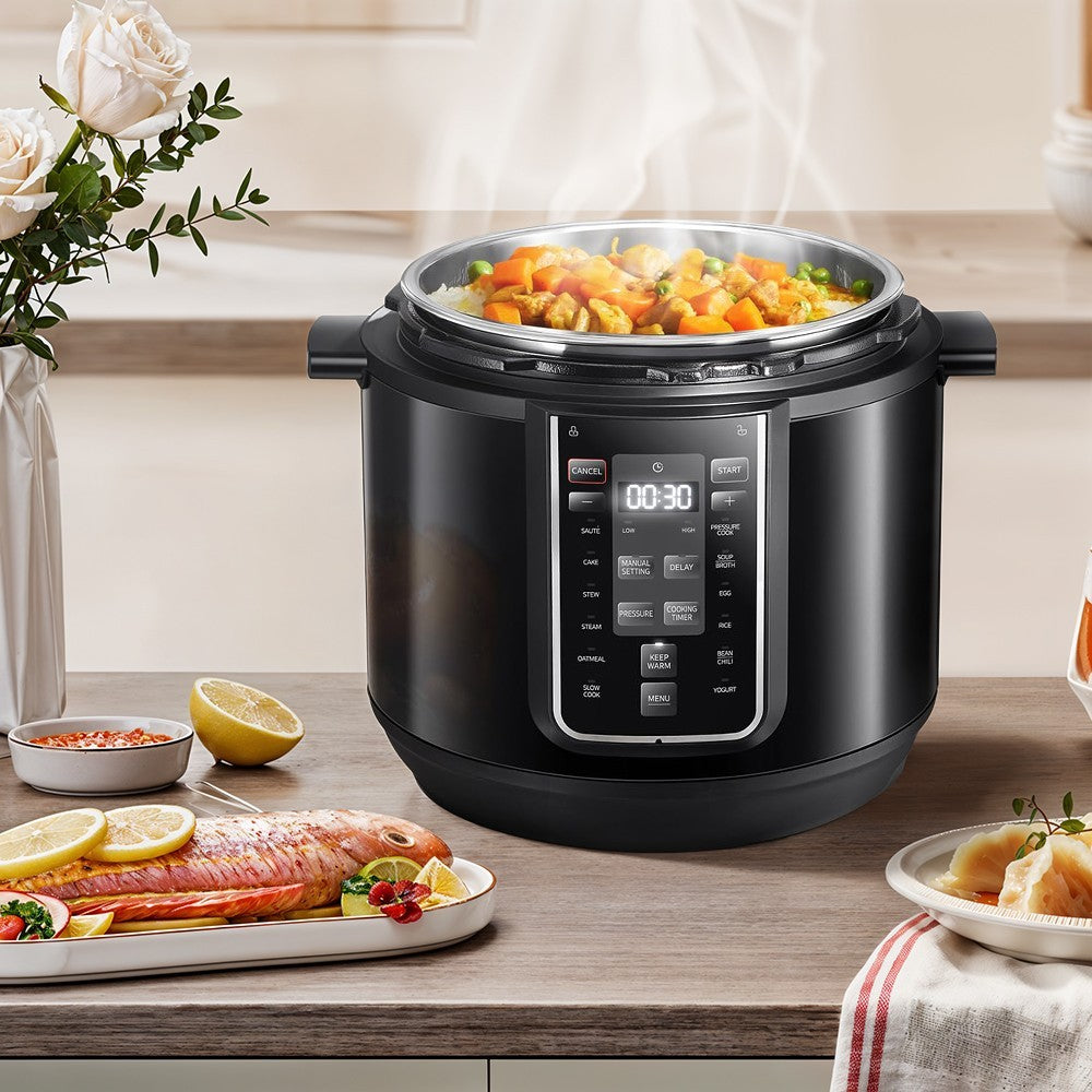 Midea Pressure Cooker Midea Pressure Cooker with 12 Presets and 7.6L Multi Cooke