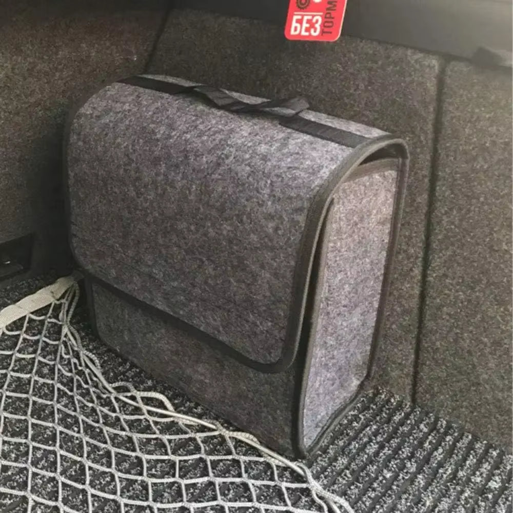 Car Storage Box Felt Small Trunk Storage Portable Car Foldable Storage Box