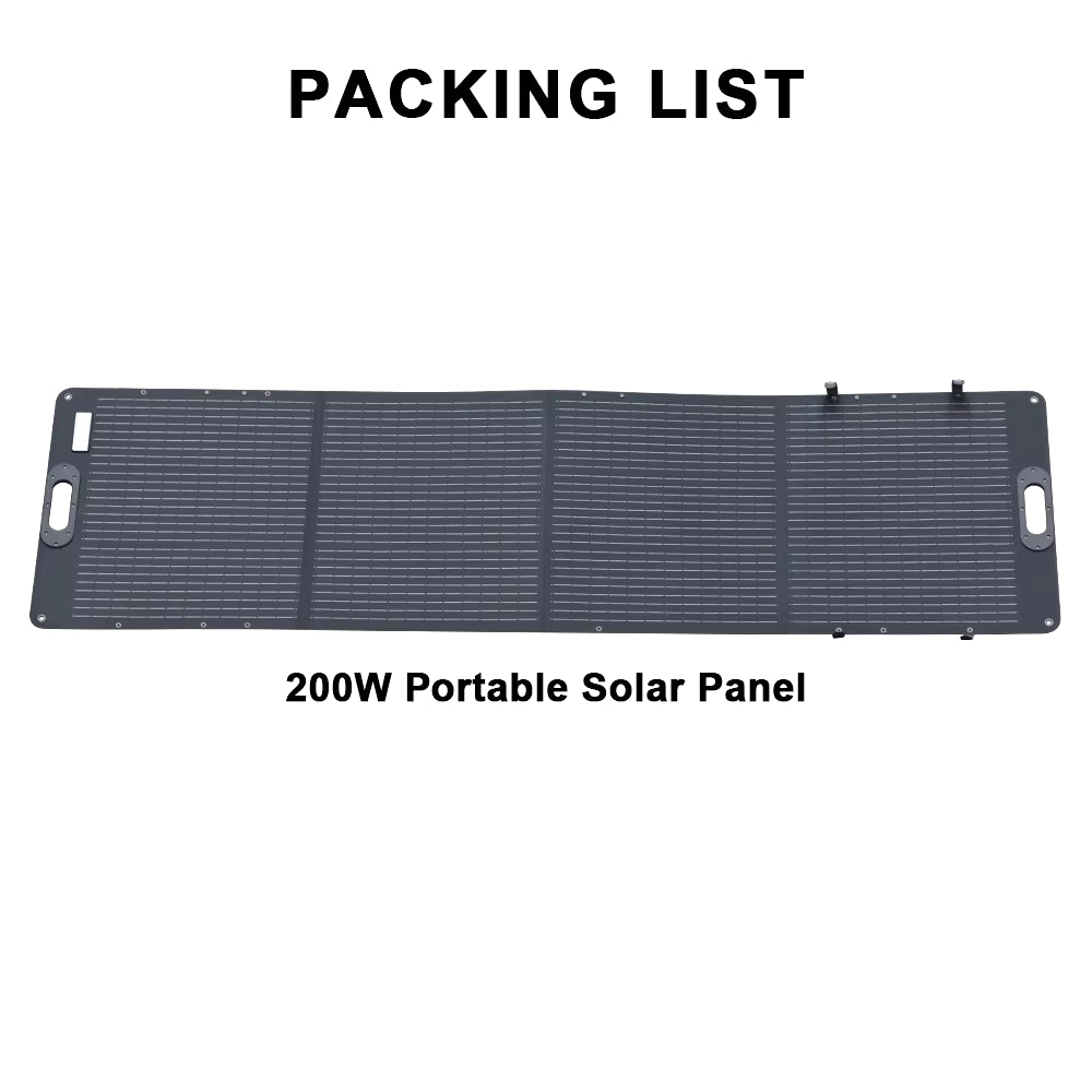 ETFE 200W Foldable Solar Panels Cell 20.5V Portable Solar Charging Panel Complete Kit for Outdoor Tourism Camping Power Station